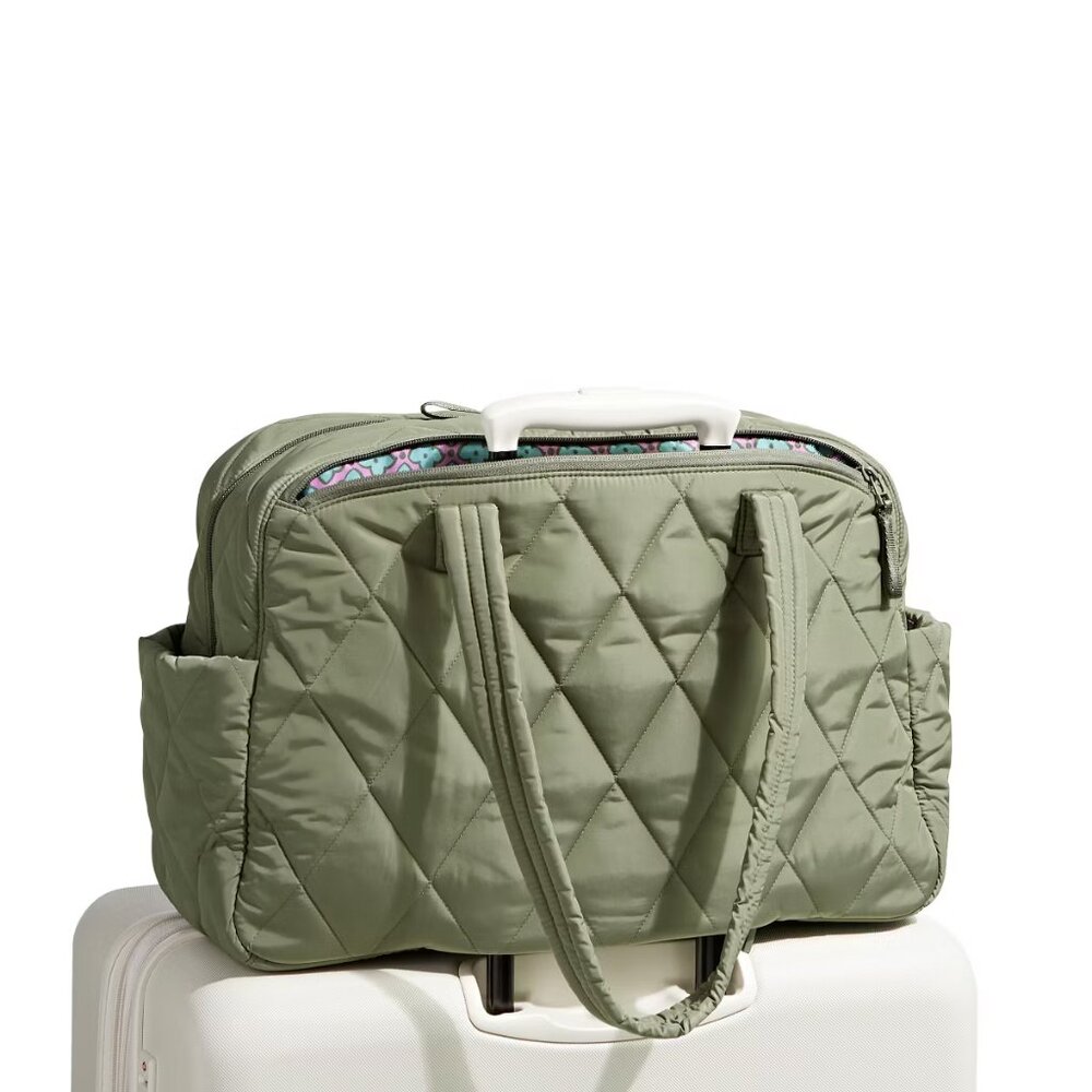 Vera Bradley Pumice Stone Outlet Ultralight Weekender Travel Bag/NWT - Picture 4 of 13